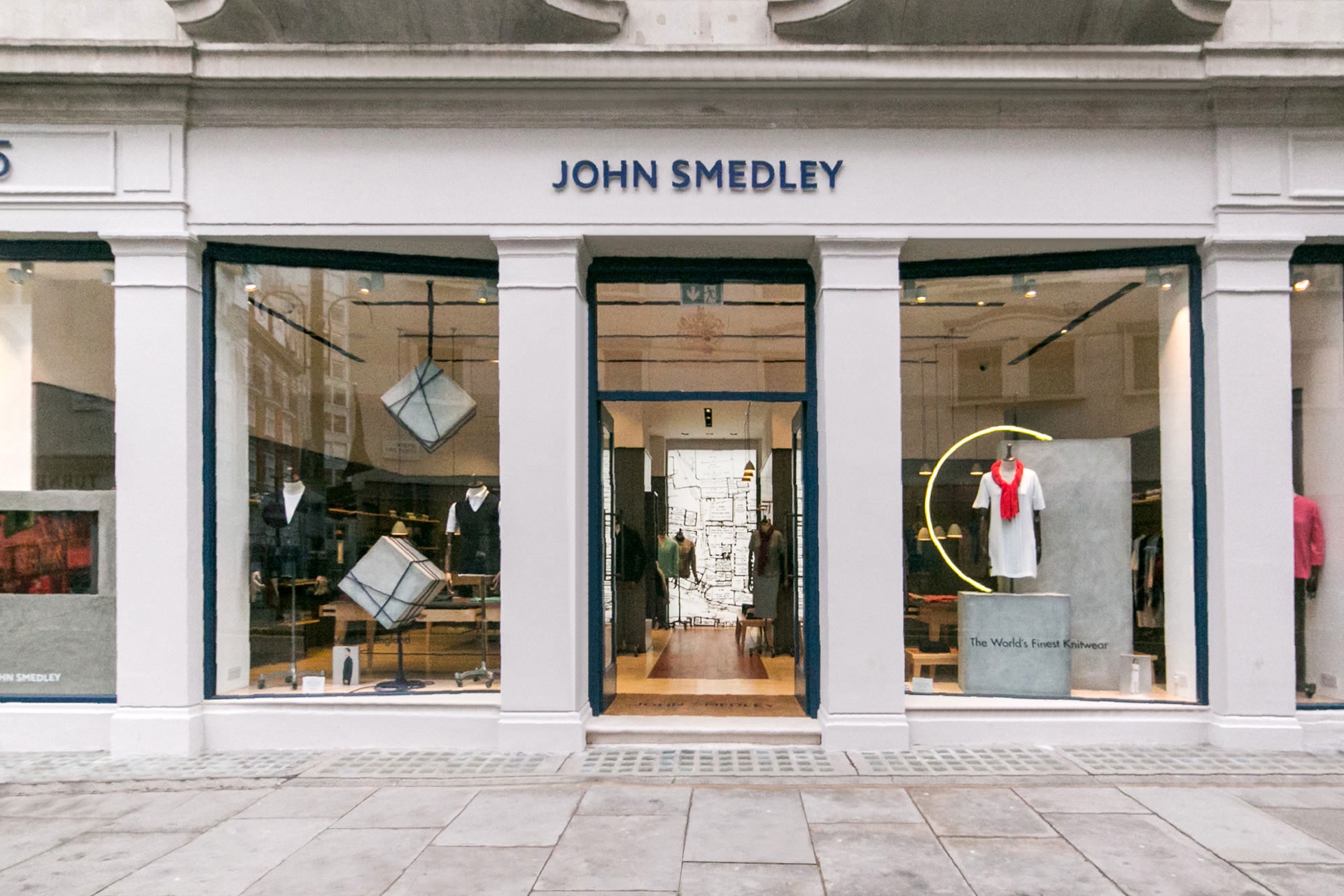 A view of John Smedley Jermyn Street