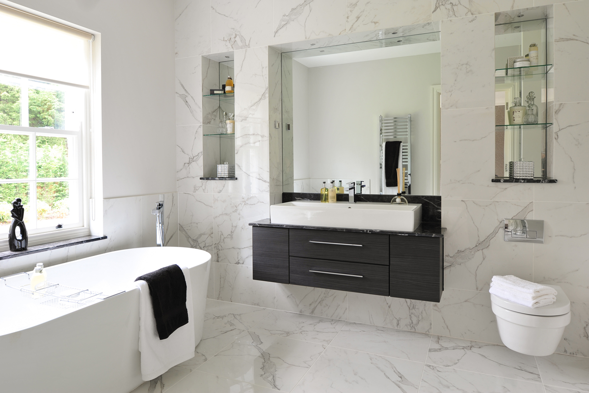 Minoli Marvel Calacatta Extra Lappato marble effect porcelain tiles