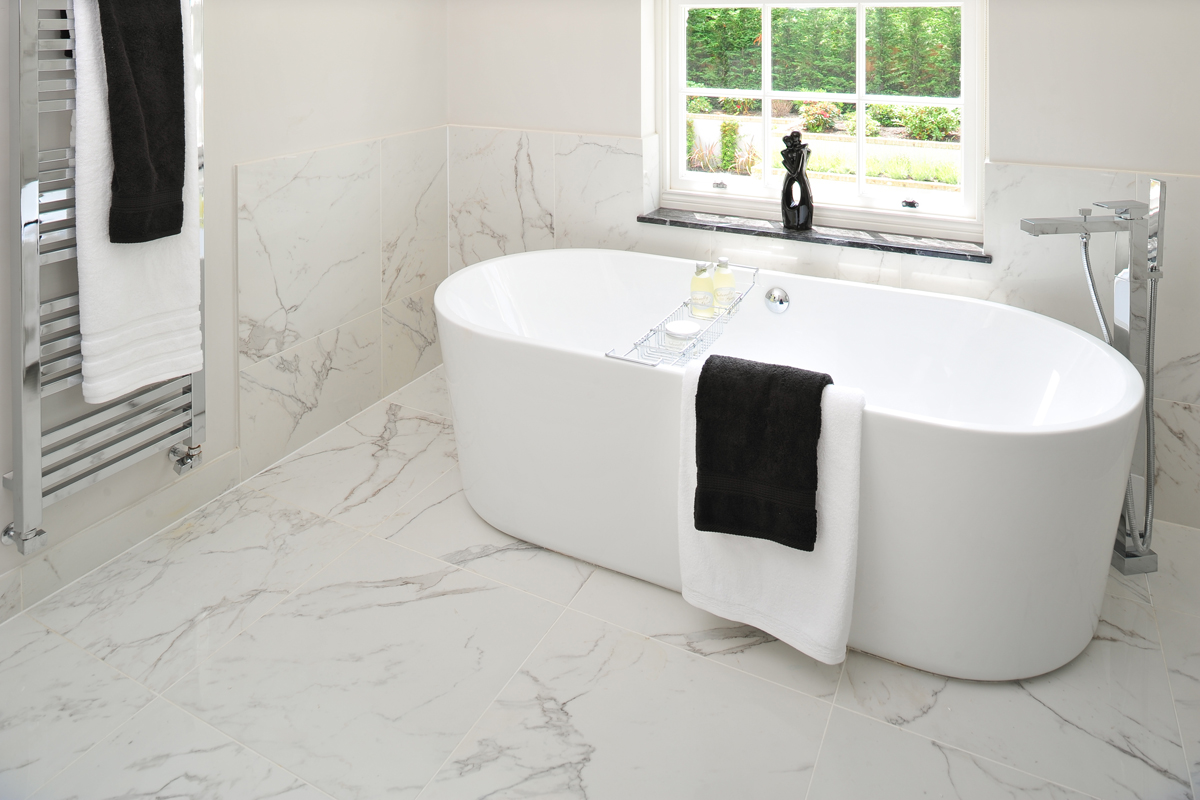 Minoli Marvel Calacatta Extra Lappato marble effect porcelain tiles