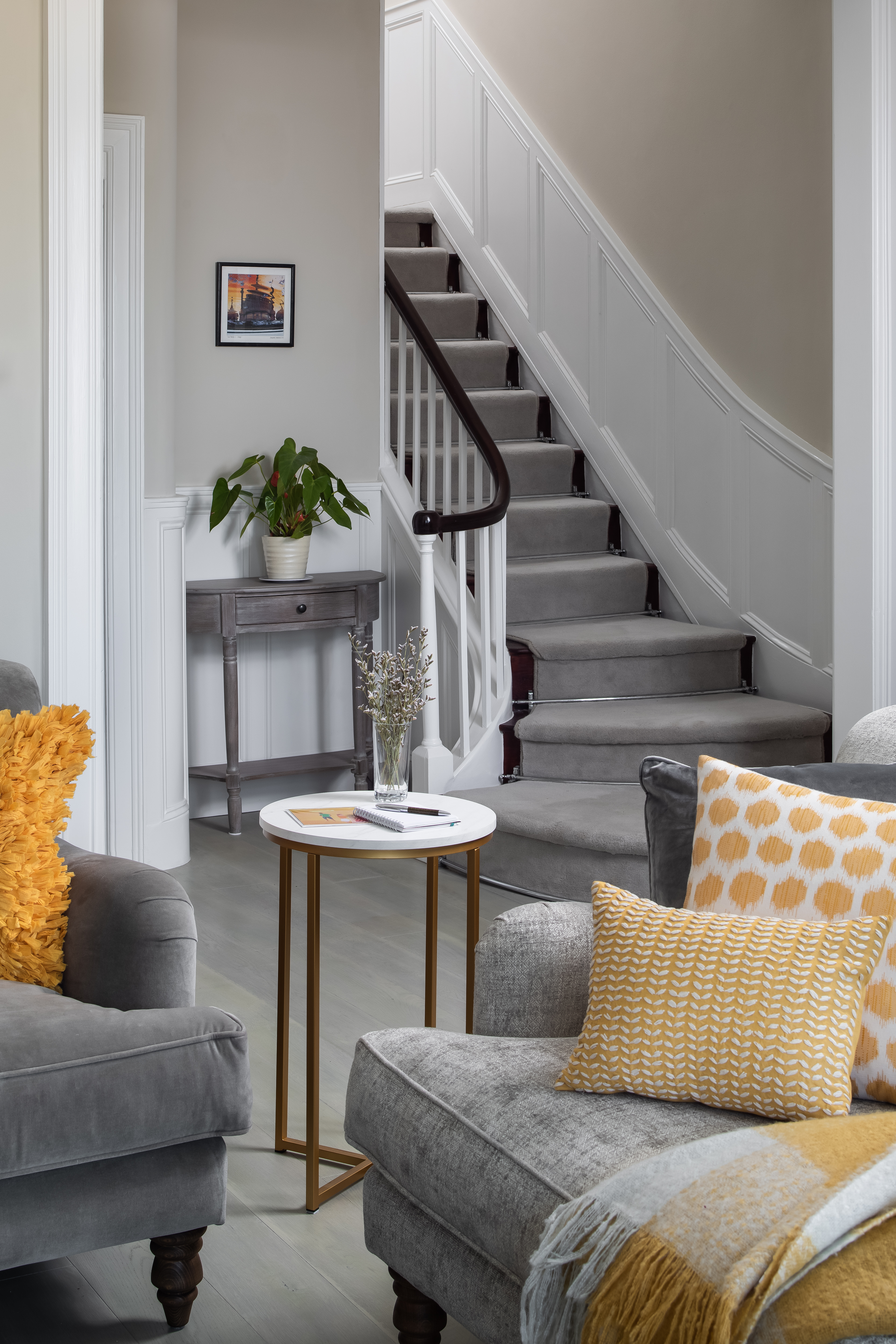 Living room in Georgian townhouse