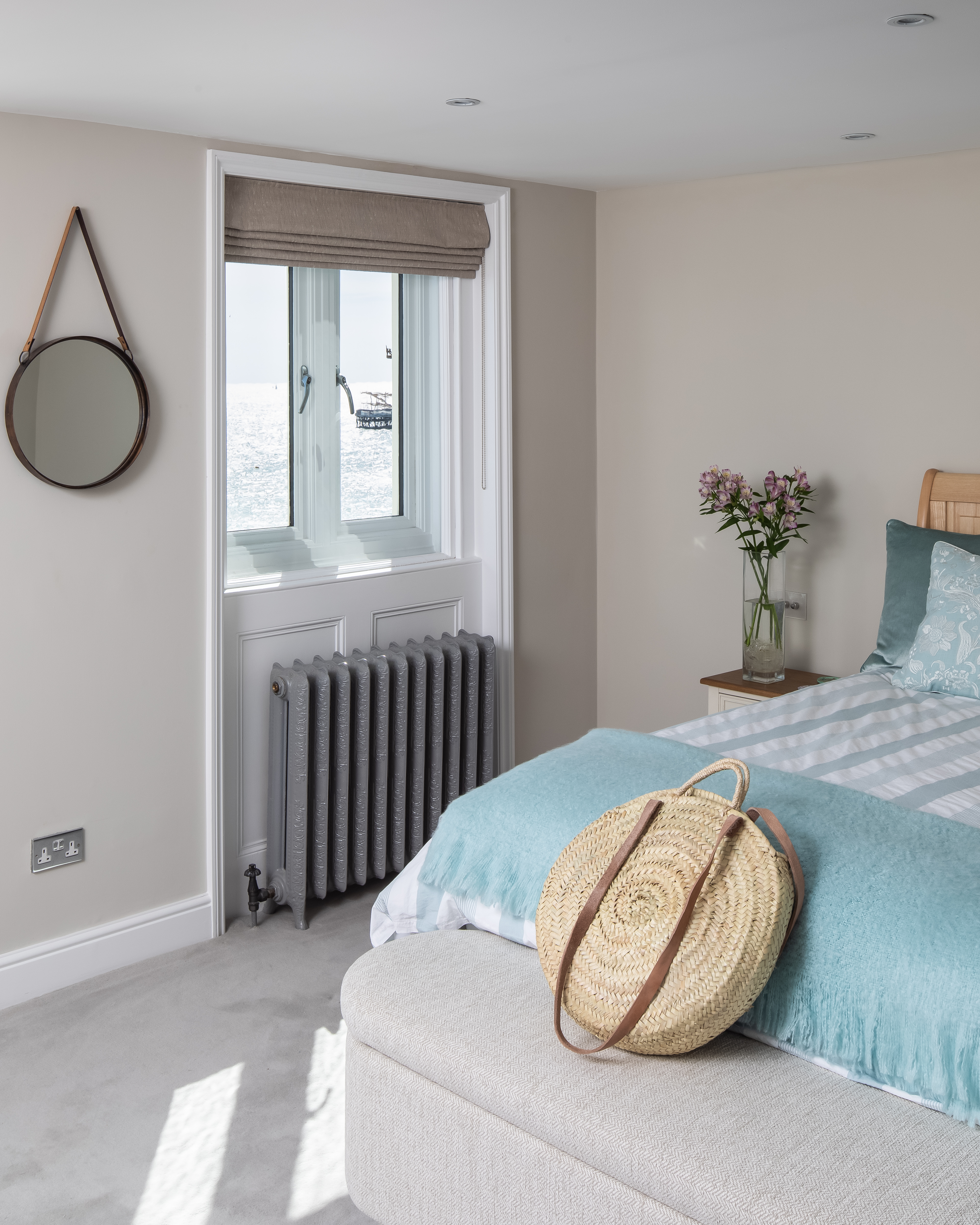 Master bedroom overlooking Brighton beach.