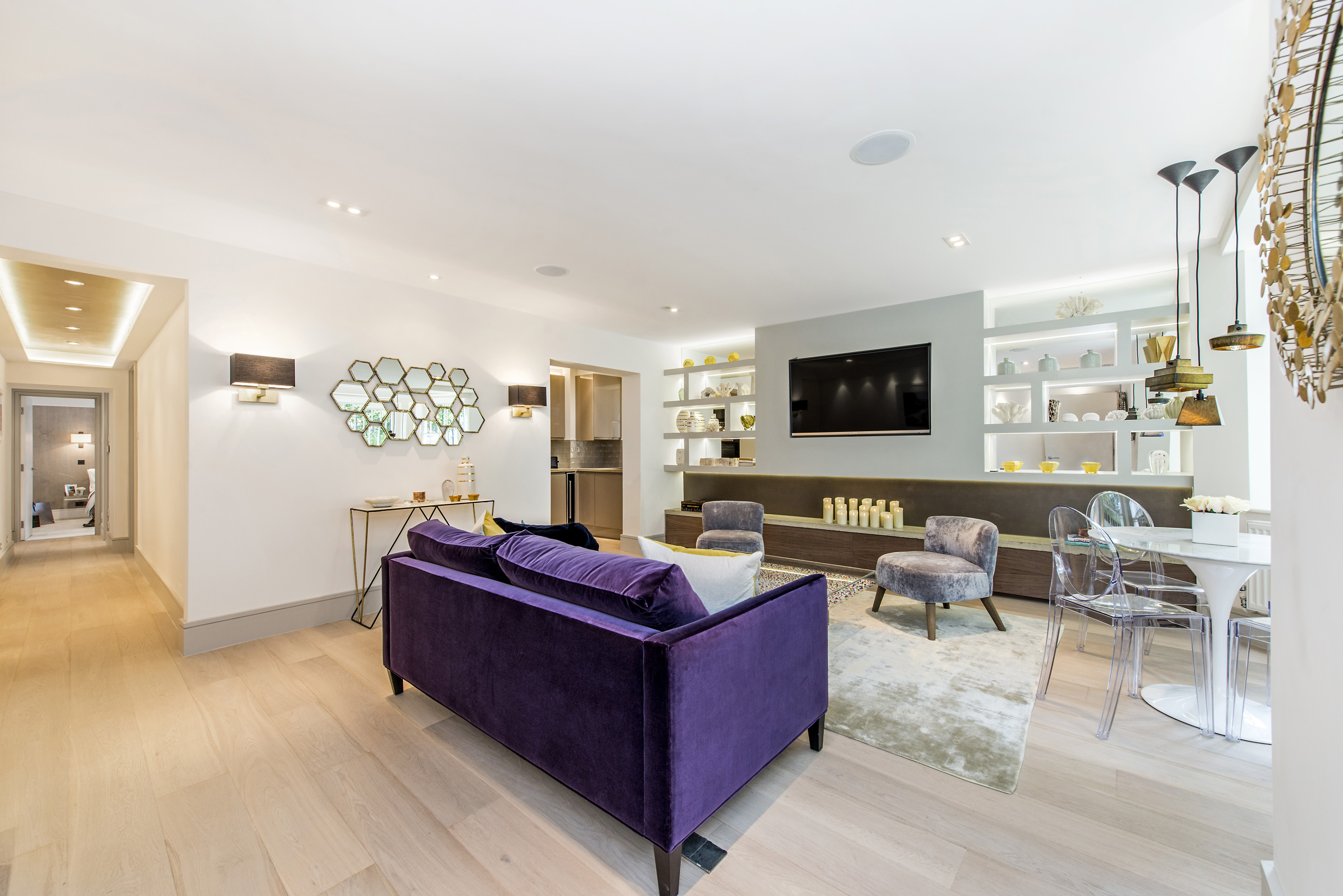 Living room luxury London refurbishment project