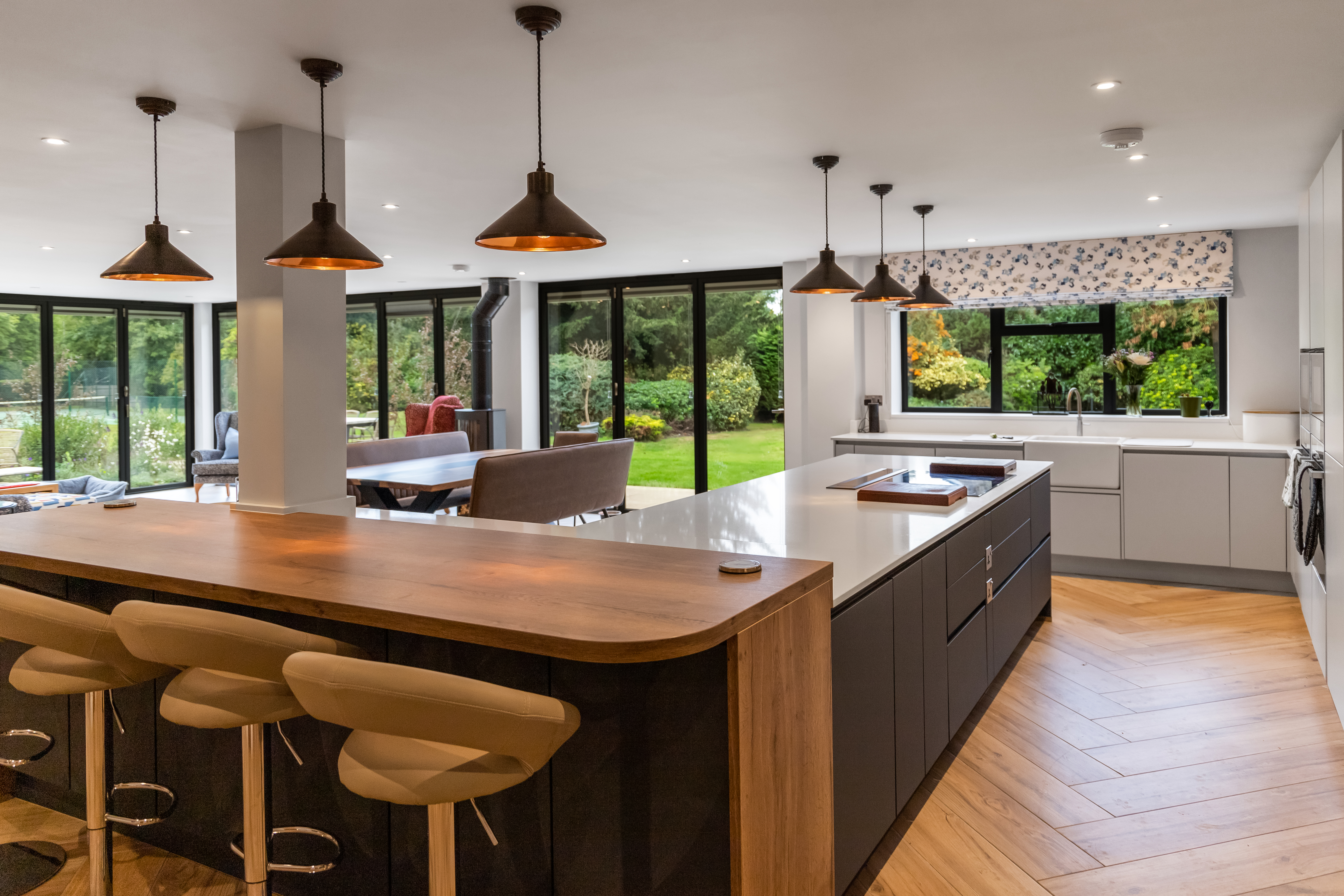 Open plan kitchen 