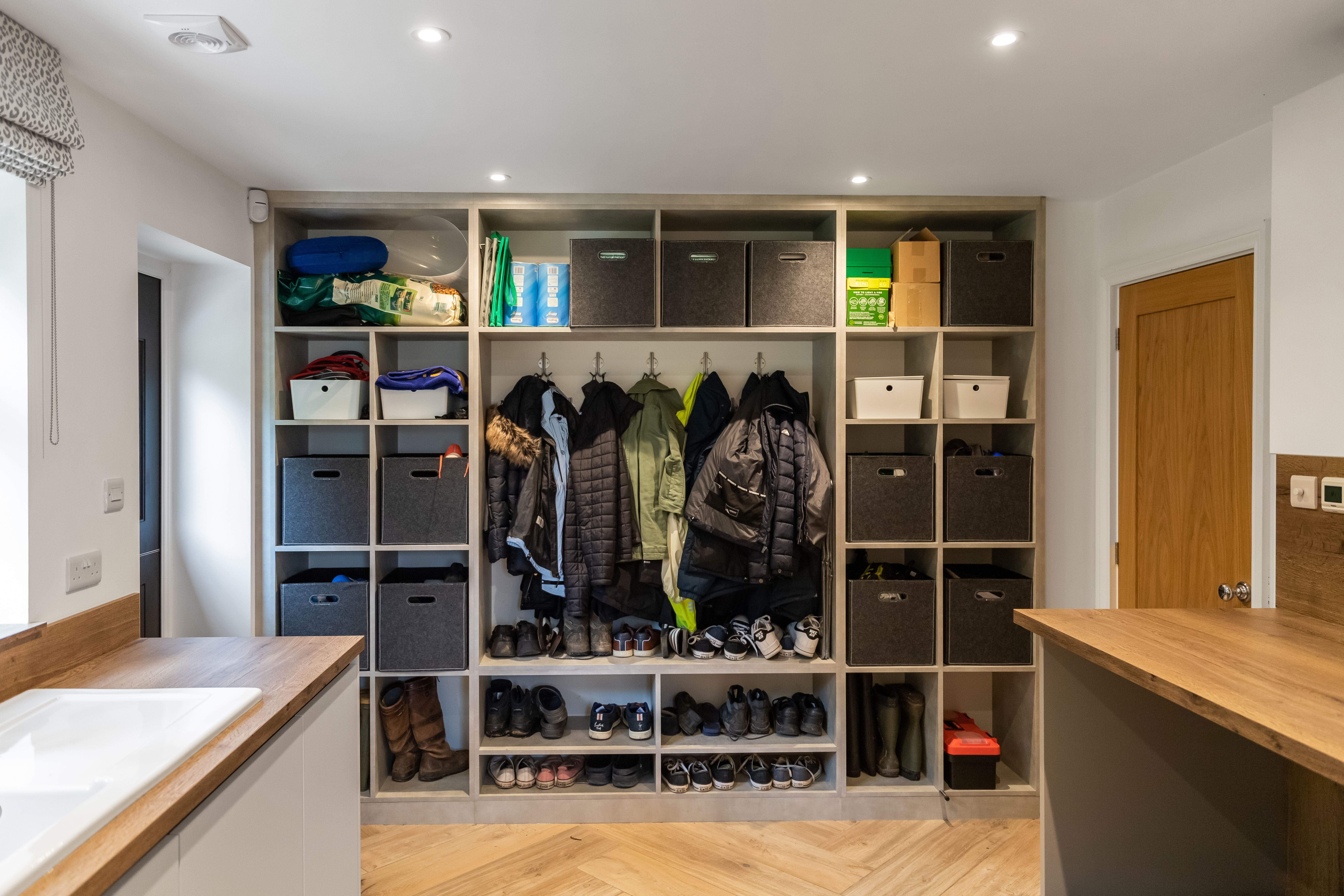 Coat and shoe storage