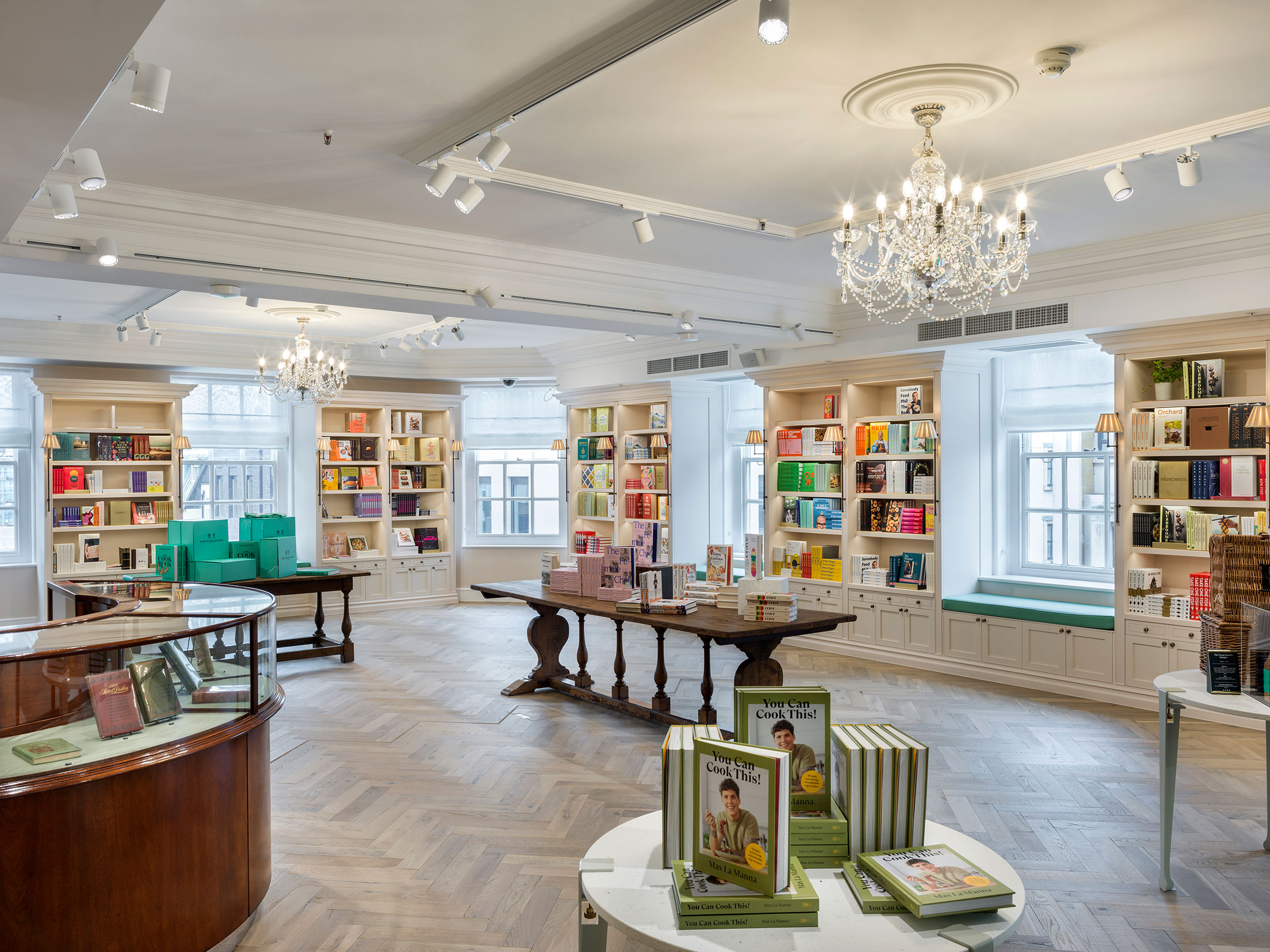 Fortnum & Mason shop floor with Franklin Herringbone Wood Floor