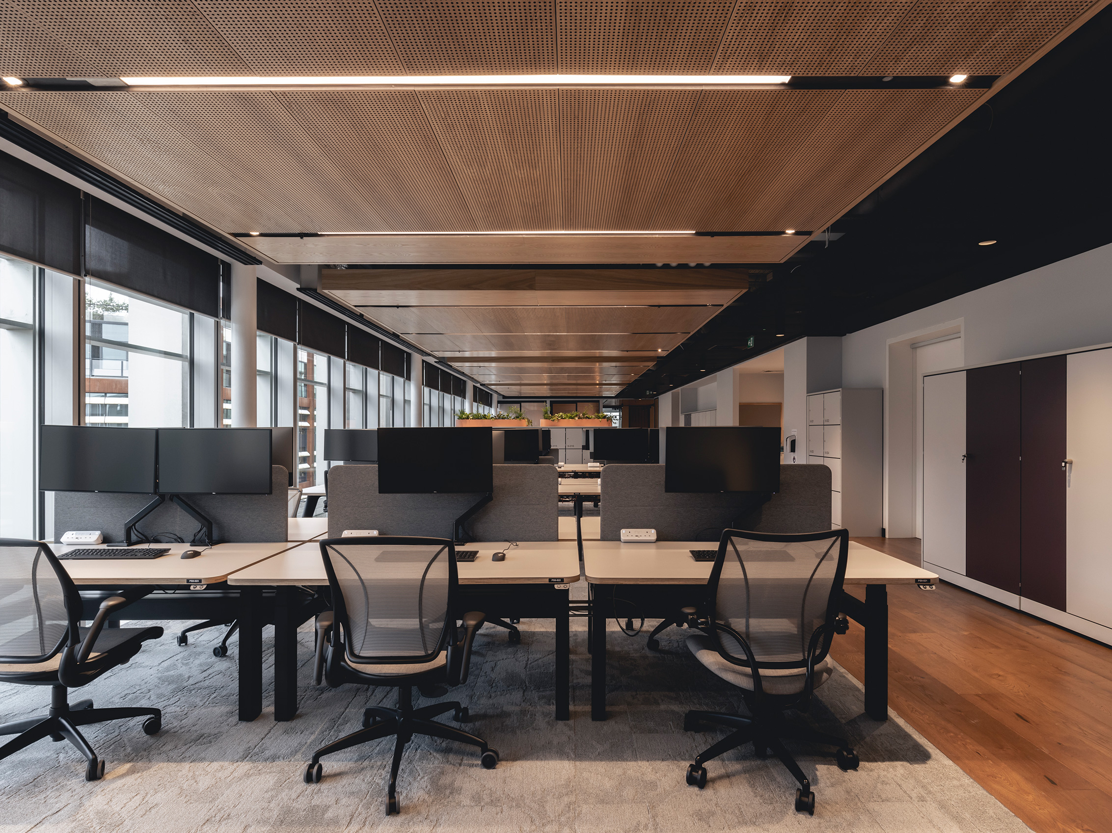 AstraZeneca workspace feat. Woodworks handmade wood flooring