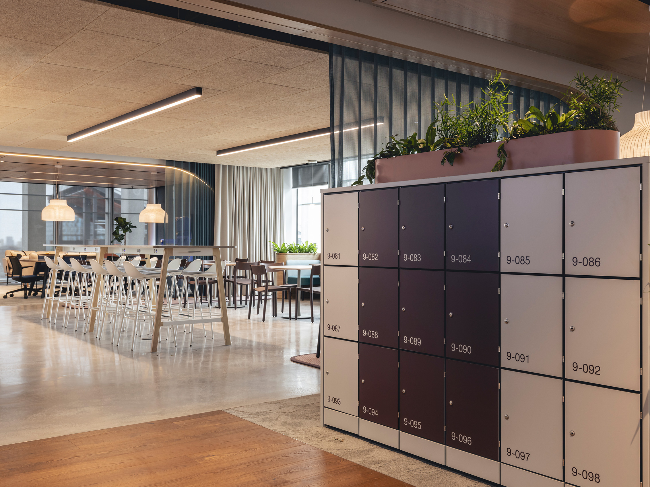 AstraZeneca workspace feat. Woodworks handmade wood flooring