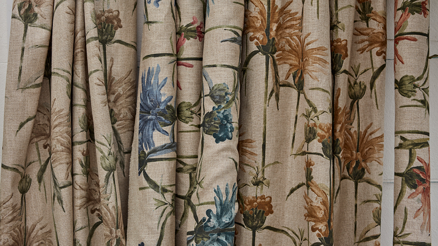 Sofas & Stuff | RHS Botanicals Henry Moon Lions Tail fabric design in all colour ways