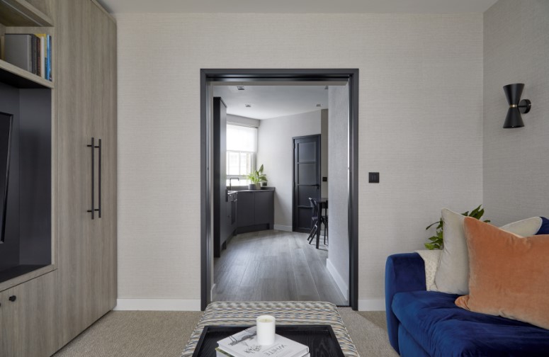 Using pocket doors  