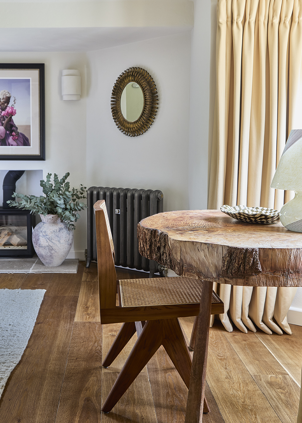 Master Bedroom with antique wooden dressing table