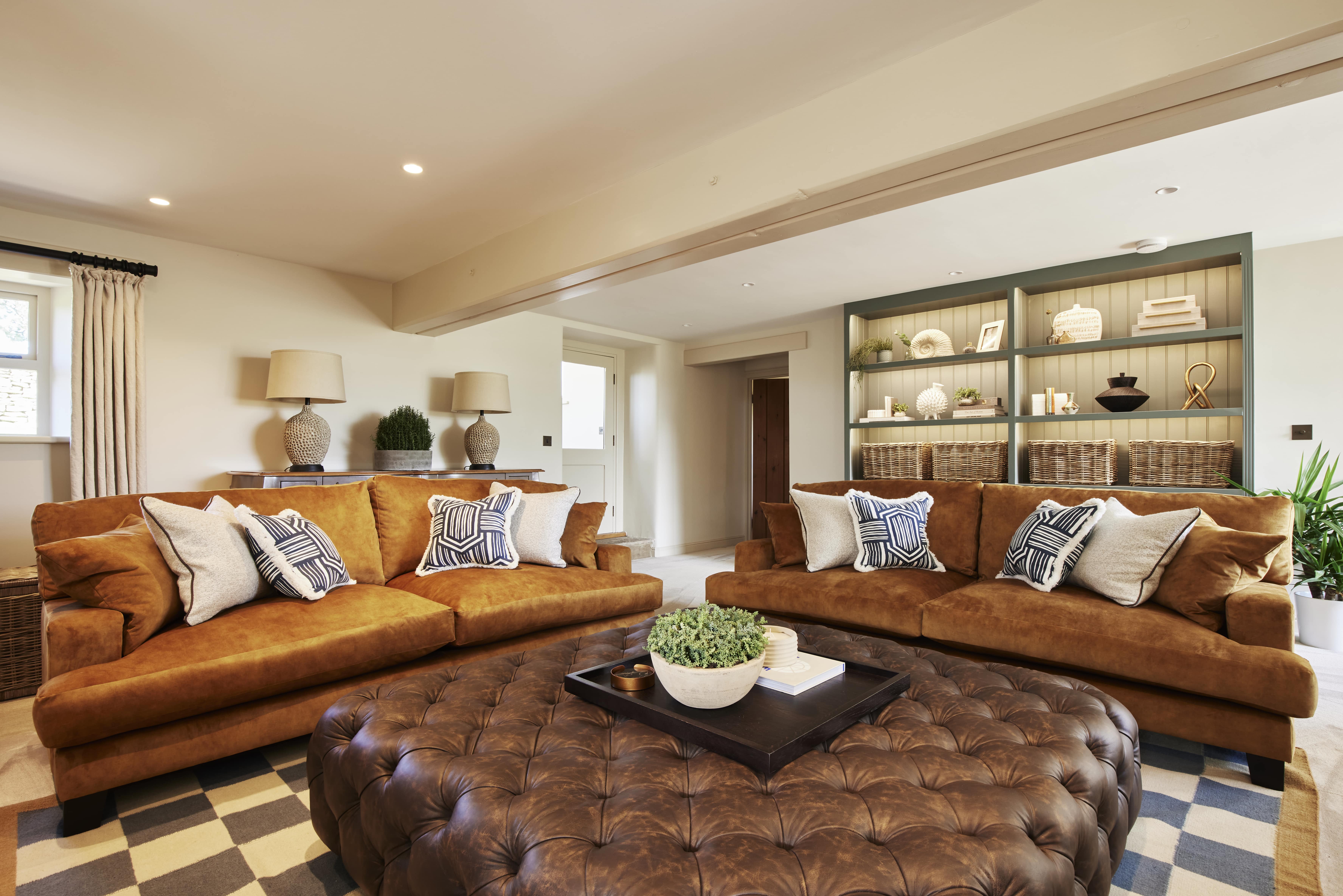 Living Room in Country Farmhouse