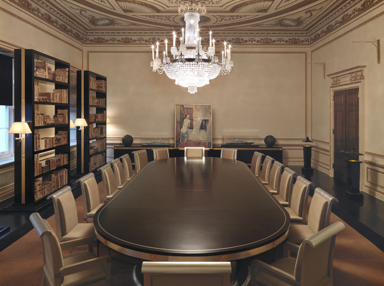 A boardroom table.