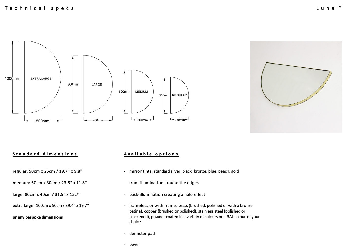 Alguacil Perkoff Half-moon Luna Mirror