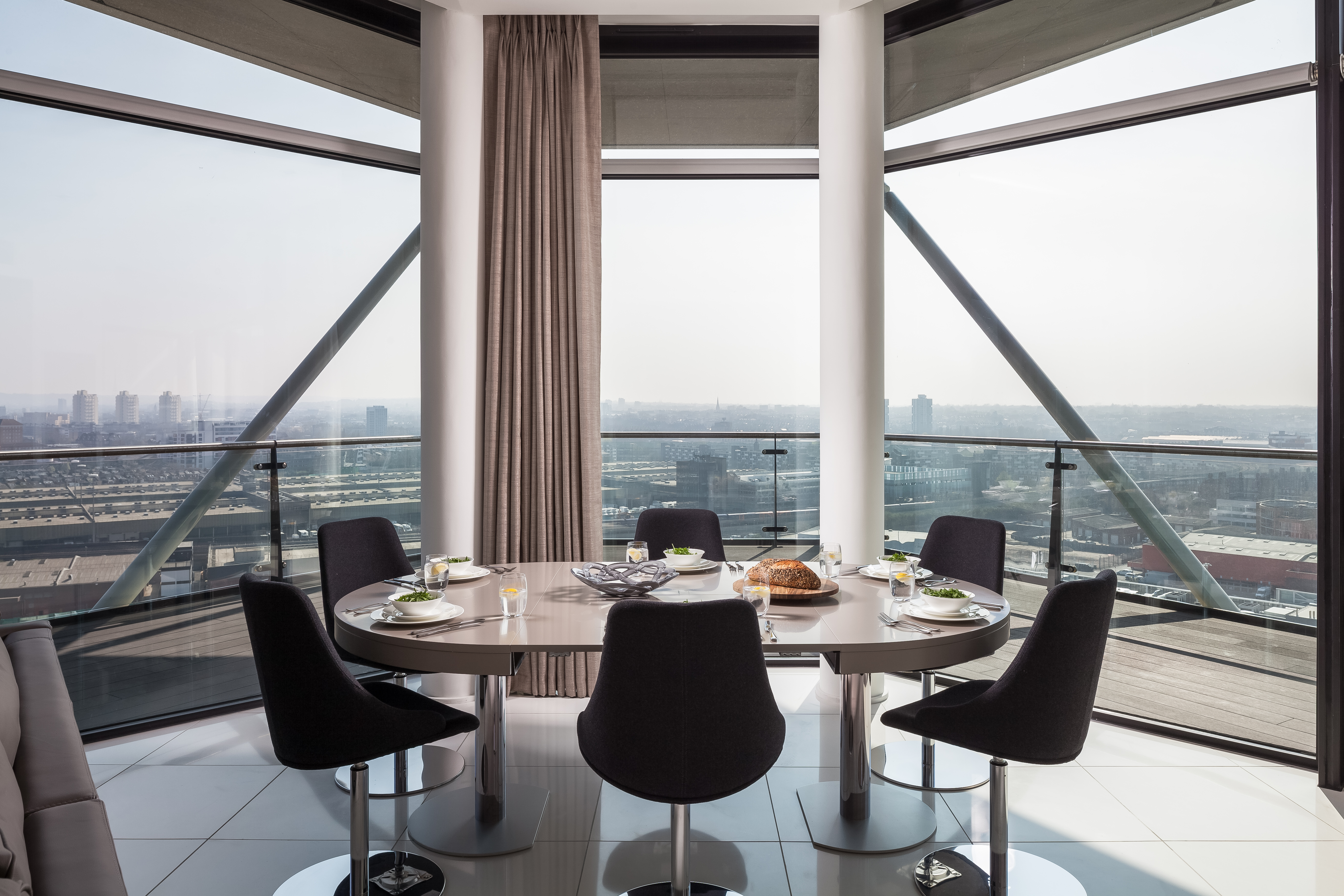 Dining room with a view