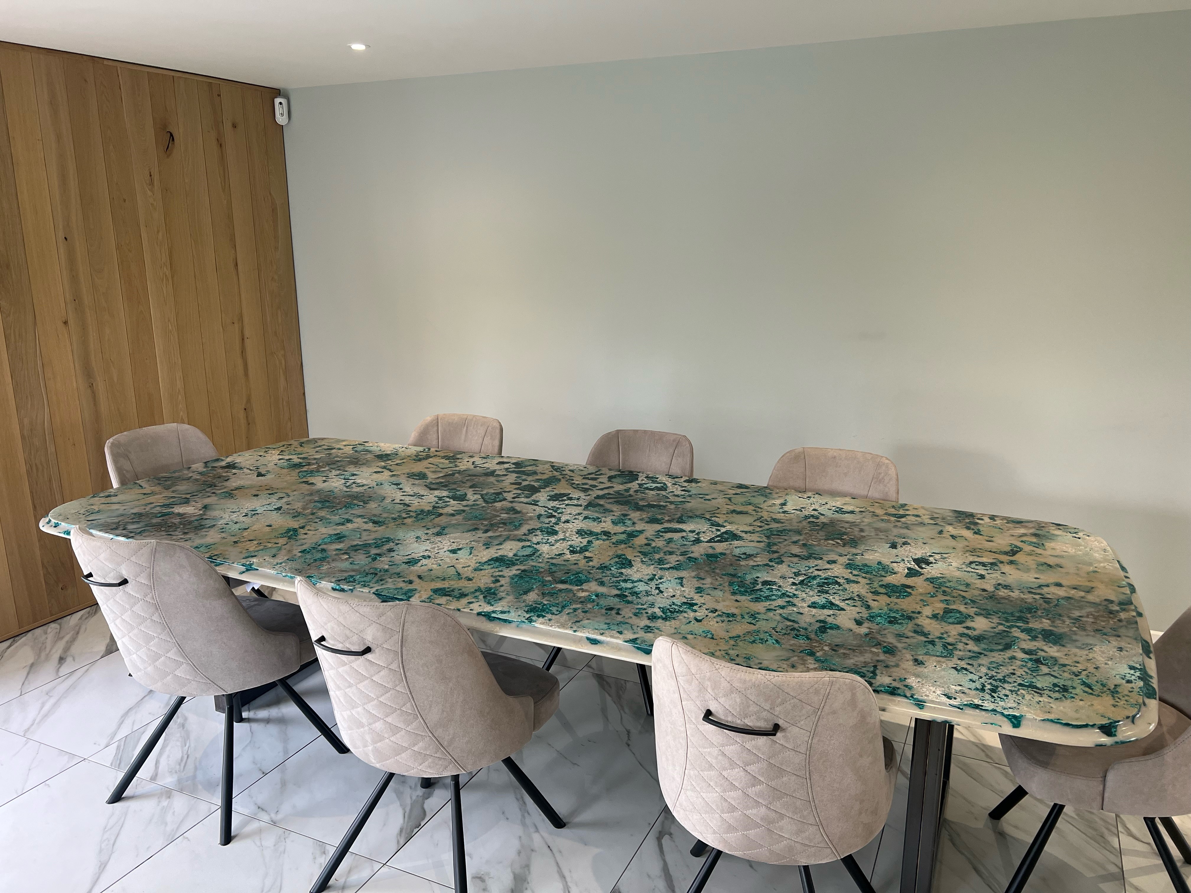 Emerald Green Quartz bespoke table3