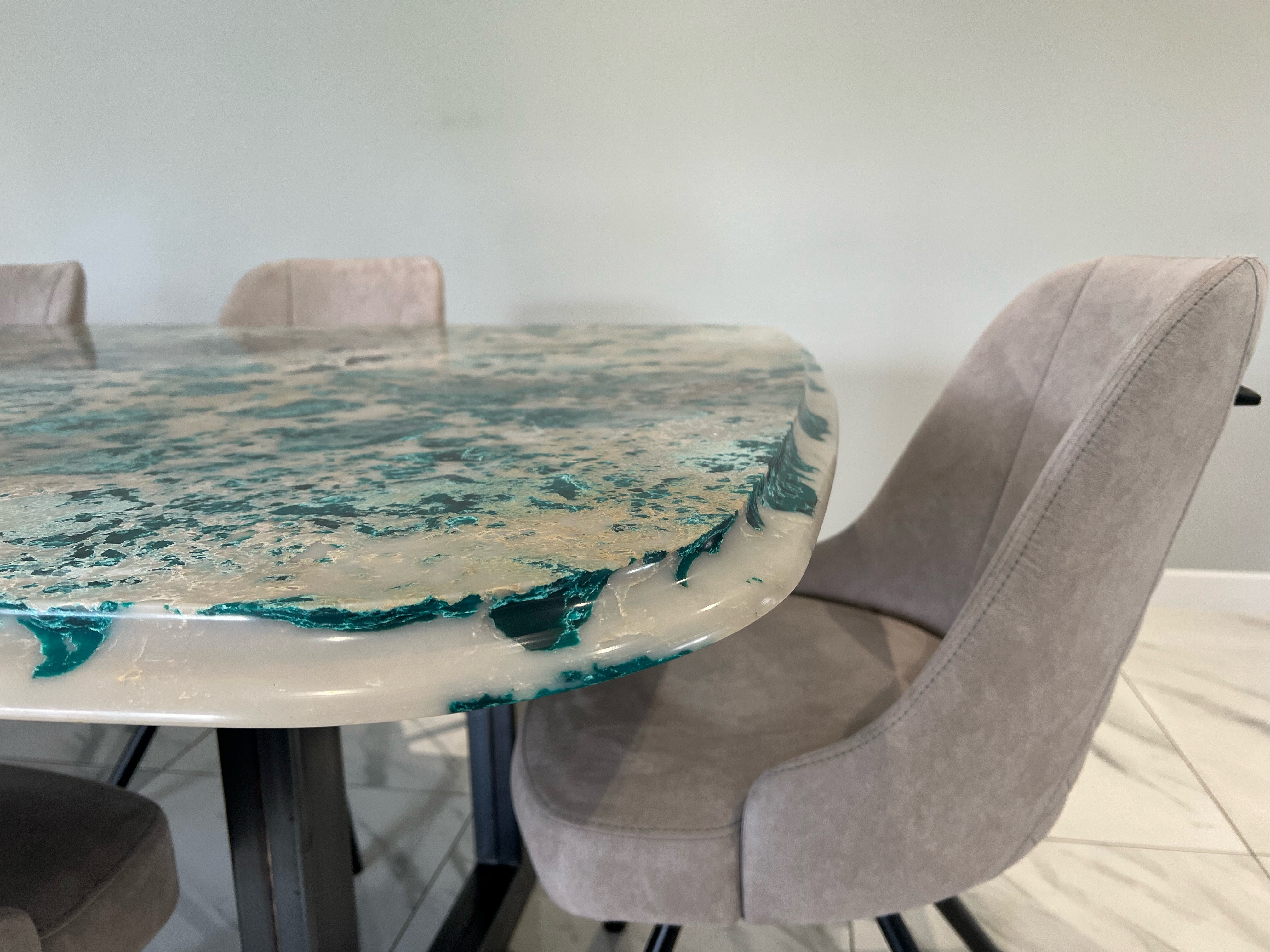 Emerald Green Quartz bespoke table4