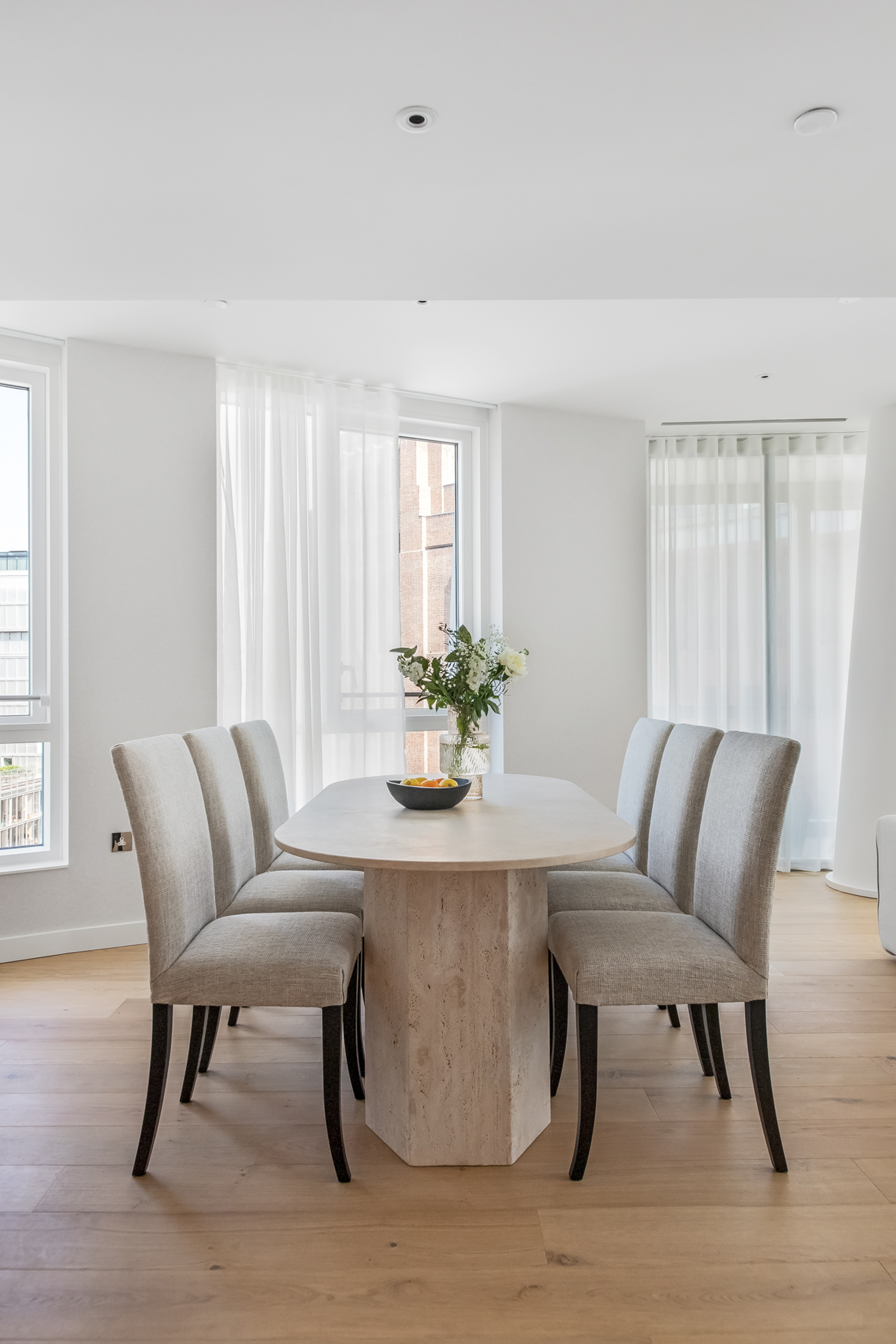 Stone dining table