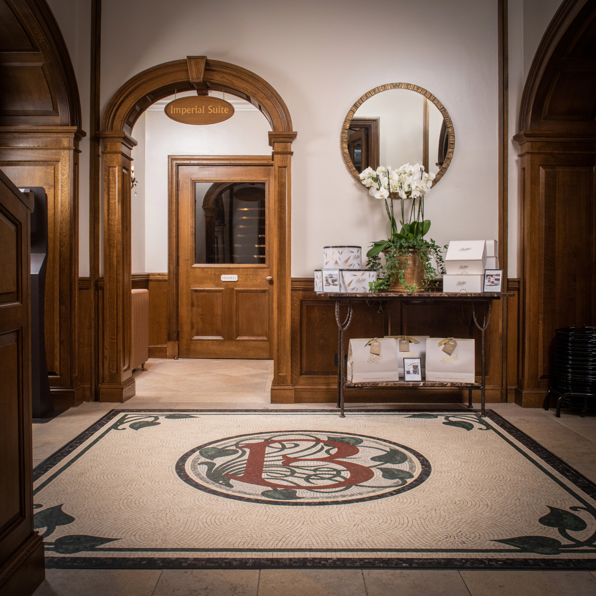 Lapicida flooring in Bettys cafe in Harrogate