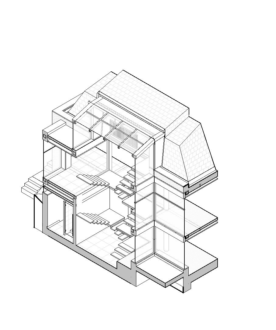 London Atelier Staircase concept section