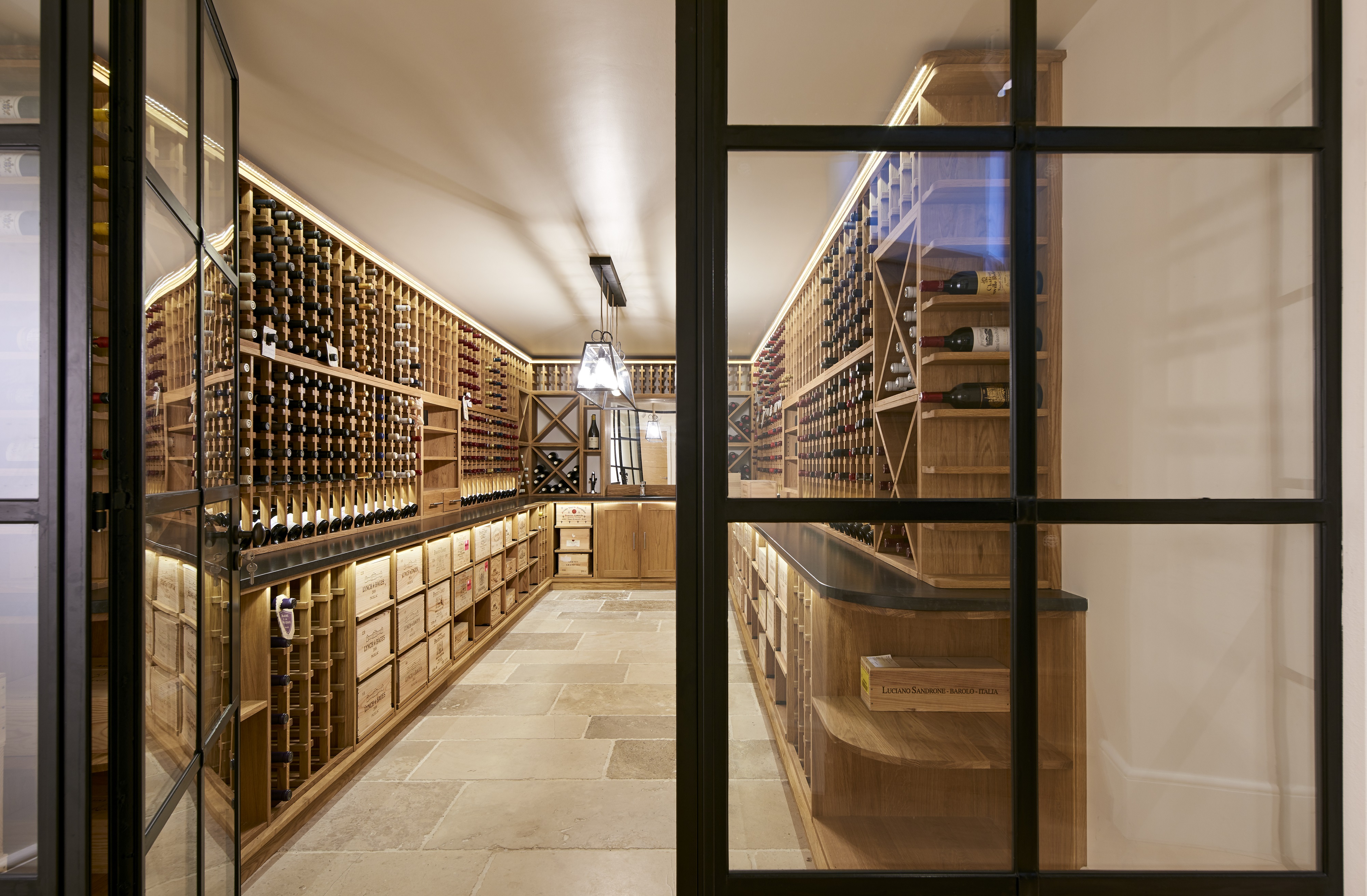 wine cellar lighting