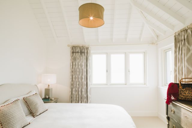 White coastal bedroom