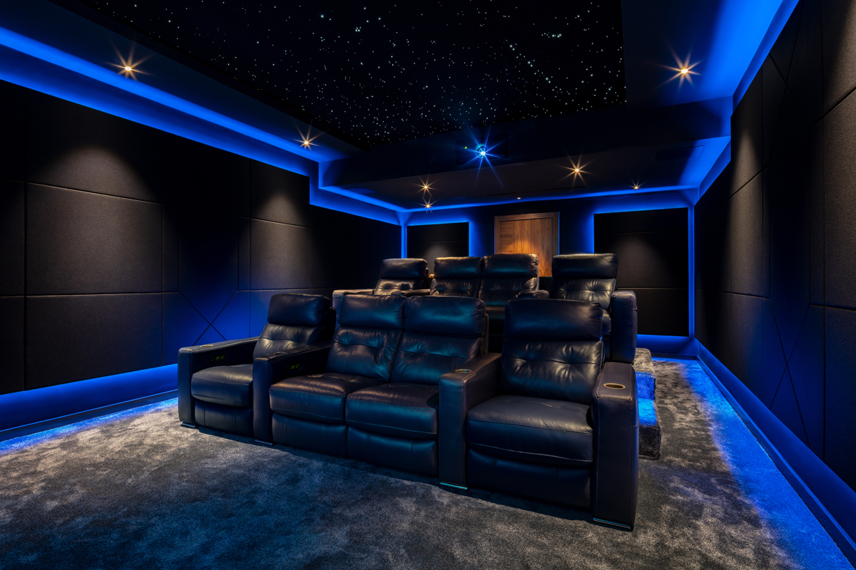 Leather Cinema Seats in Home Cinema 