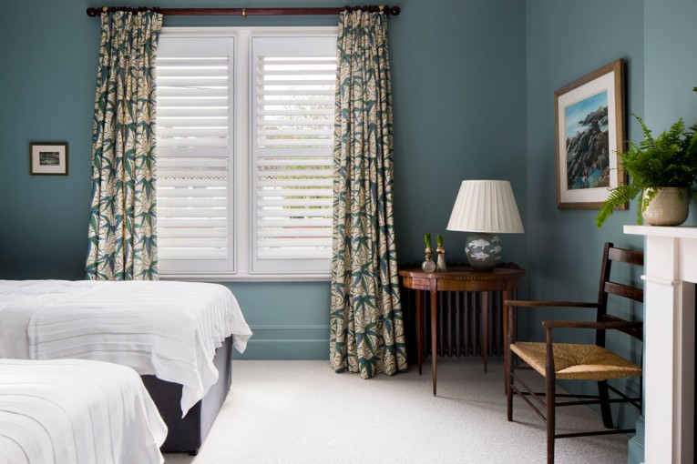 Full Height Shutters for Bedroom Windows by Plantation Shutters Ltd