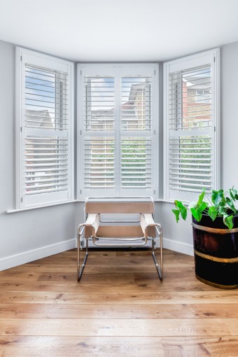 Bay Window Shutters by Plantation Shutters Ltd