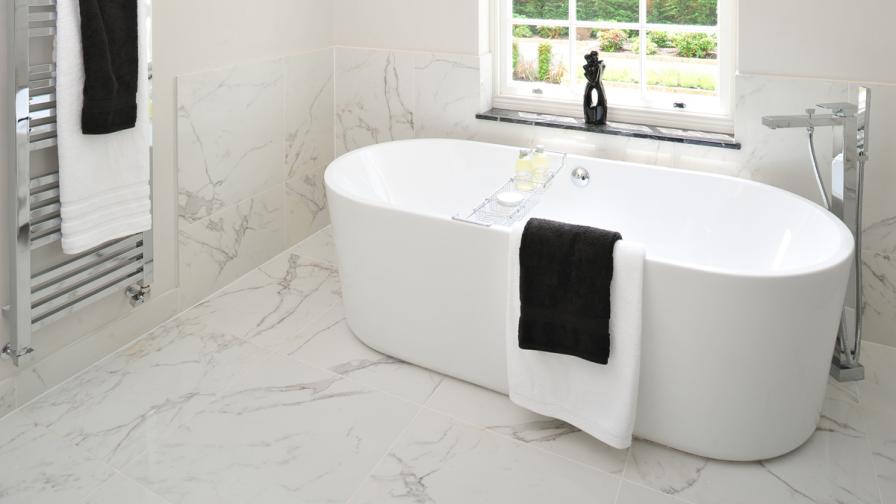 Minoli Marvel Calacatta Extra Lappato marble effect porcelain tiles