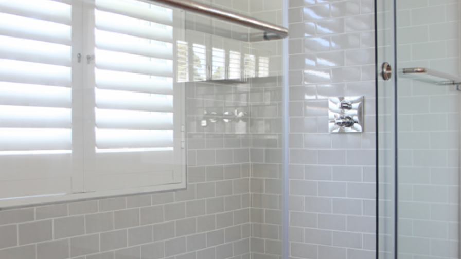 shutters in a shower