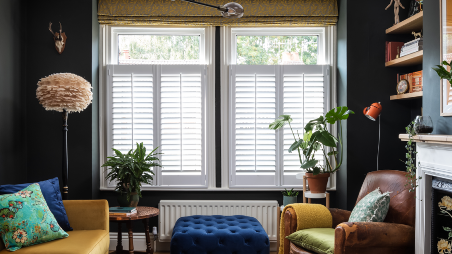 Cafe style shutters for lounge