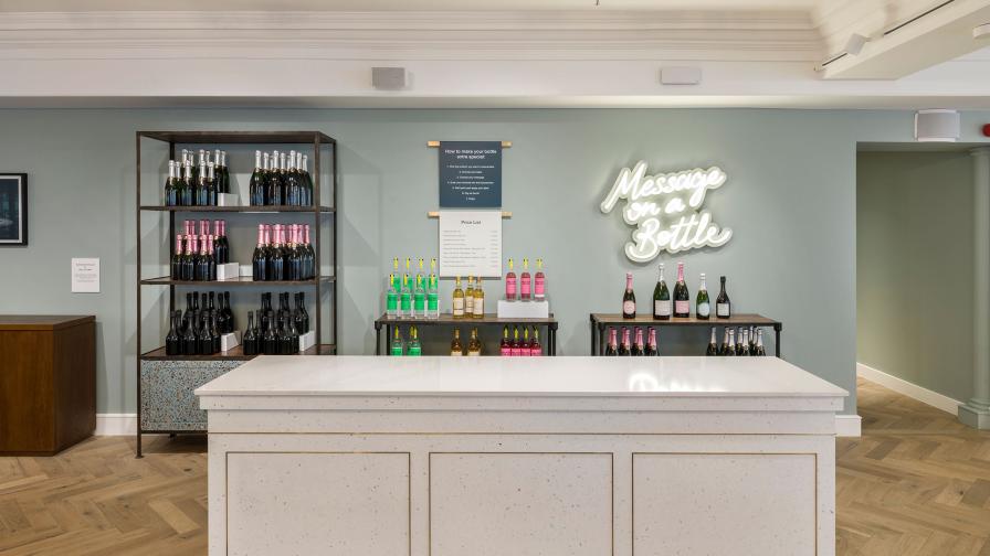 Fortnum & Mason shop floor with Franklin Herringbone Wood Floor