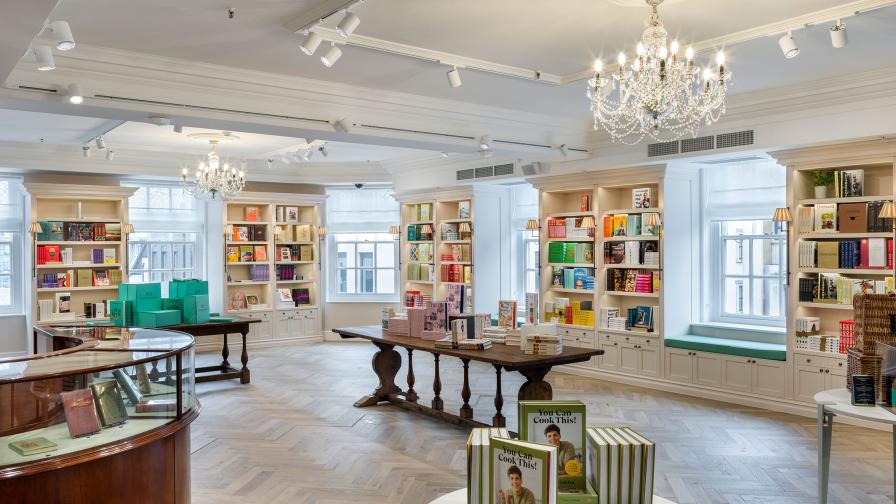 Fortnum & Mason shop floor with Franklin Herringbone Wood Floor