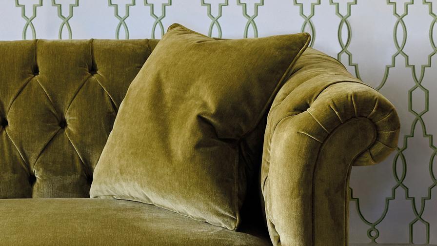 Sofas & Stuff | Arncliffe 3 seater sofa in Traditional Vintage Velvet Olive