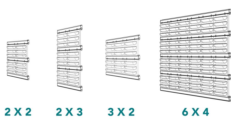 Mobilane LivePanel PACK sizes