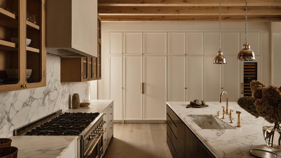 Kitchen Tap set on a marble counter