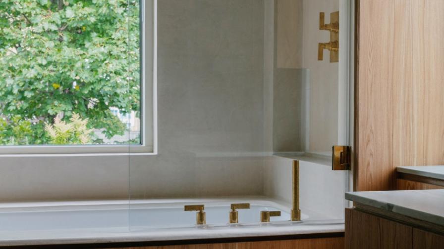 Bathroom in East London featuring Studio Ore Taps