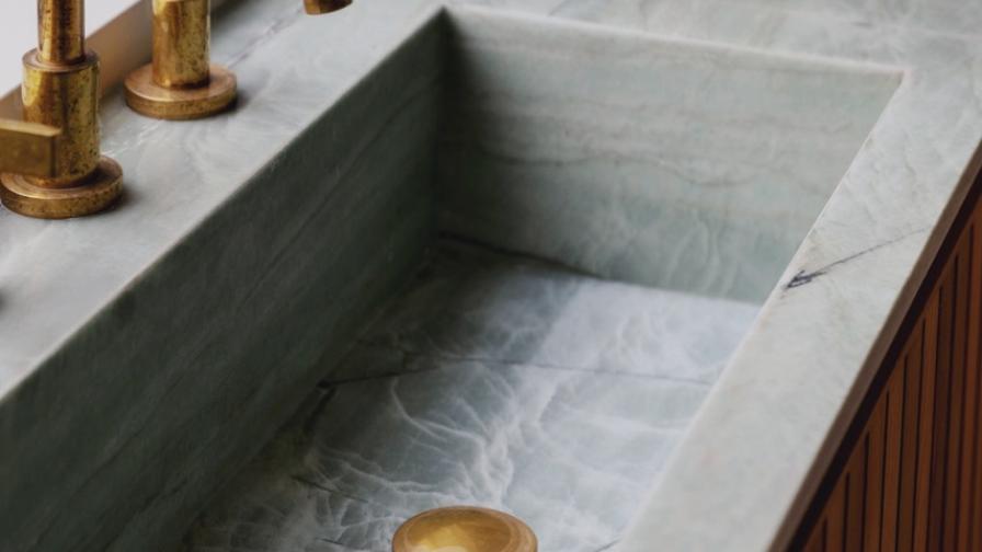 Bathroom in East London featuring Studio Ore Taps