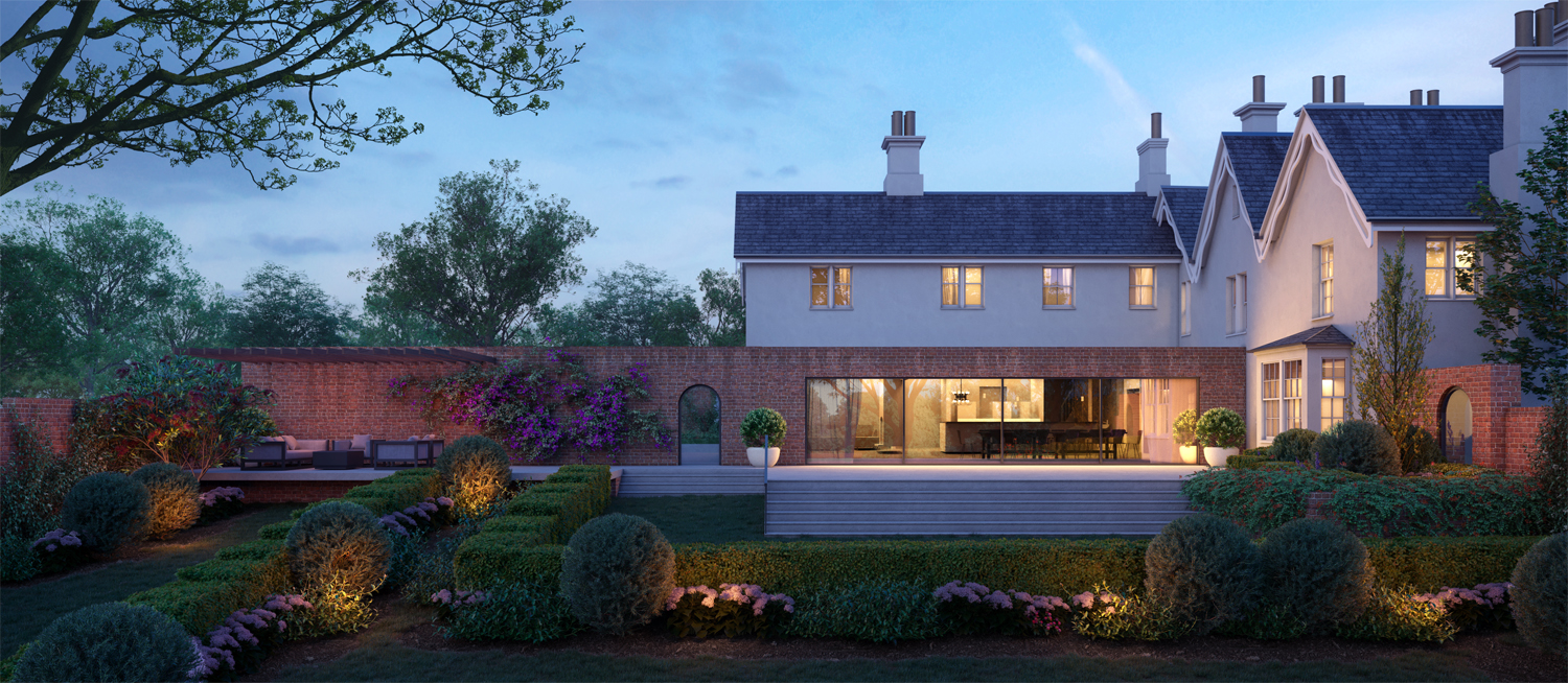 Night time shot of Catthorpe Hall by Design Haus Architecture